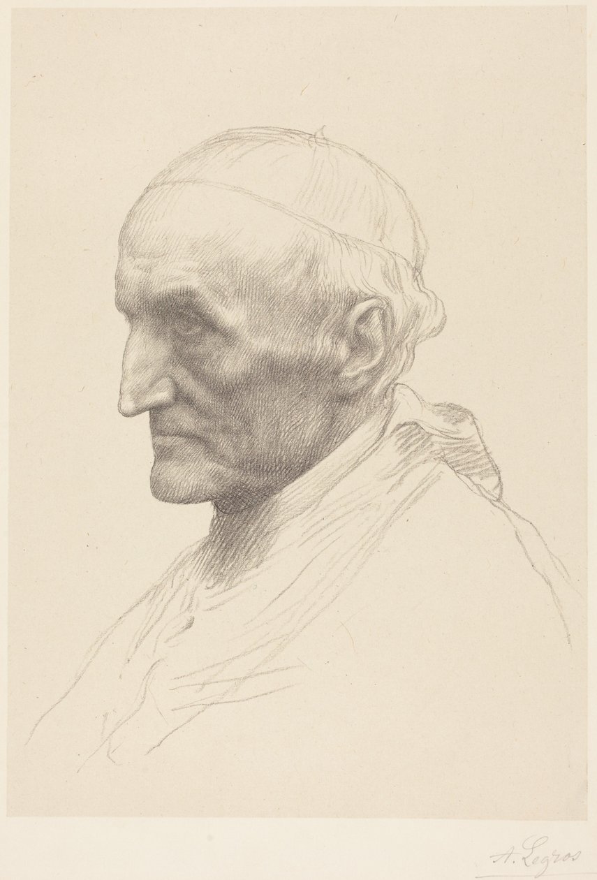 Kardinaal Manning, 2e plaat door Alphonse Legros