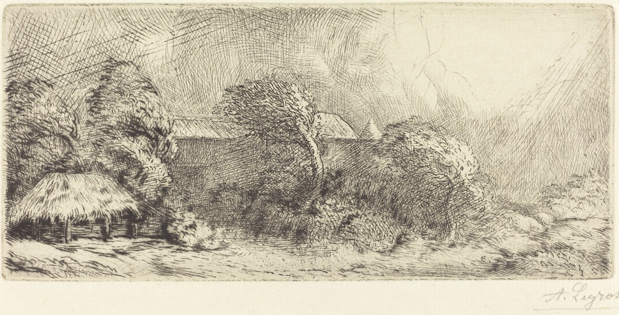 Chailli Gezien in een Storm door Alphonse Legros