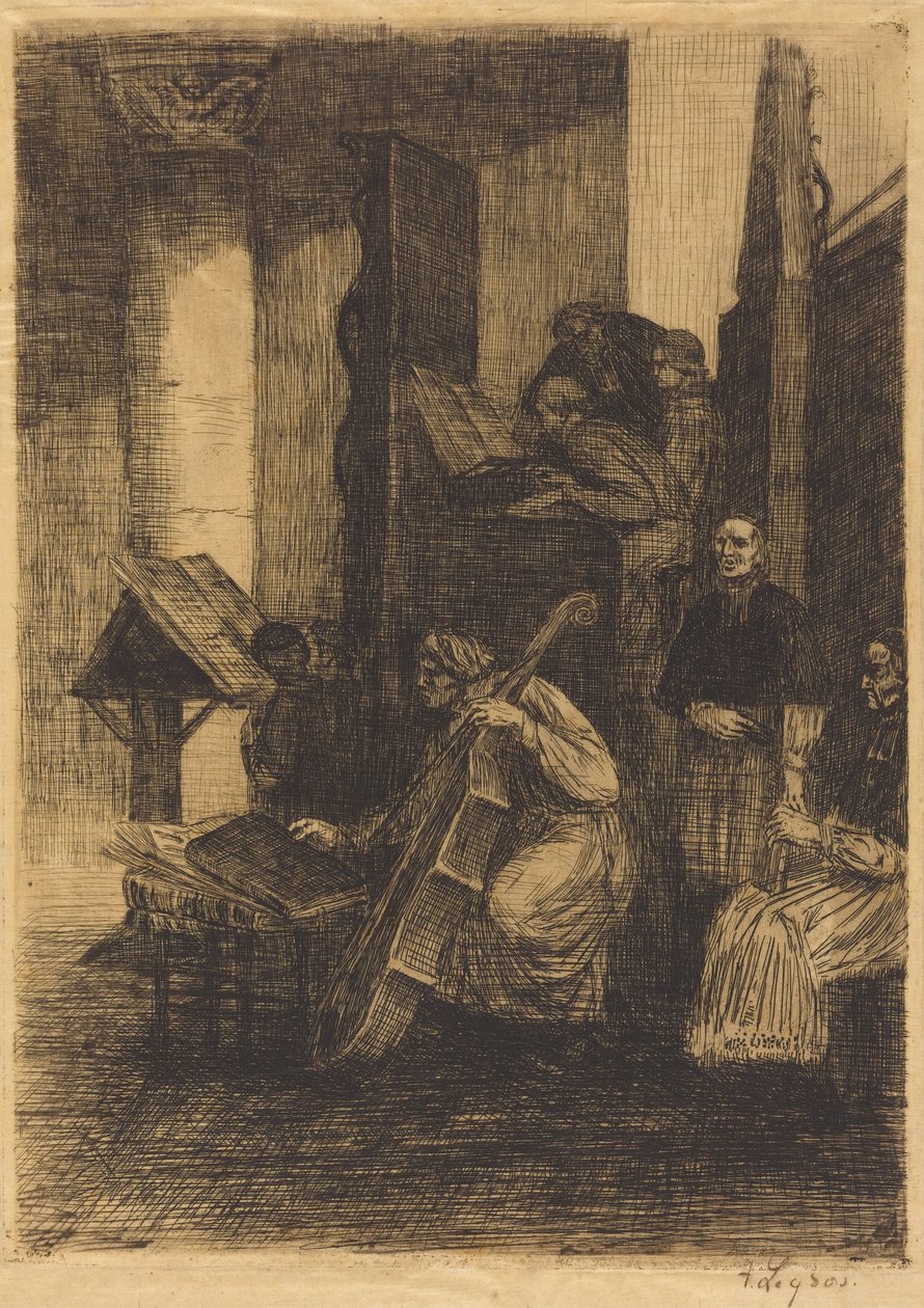 Koor in een Spaanse kerk (La choeur d