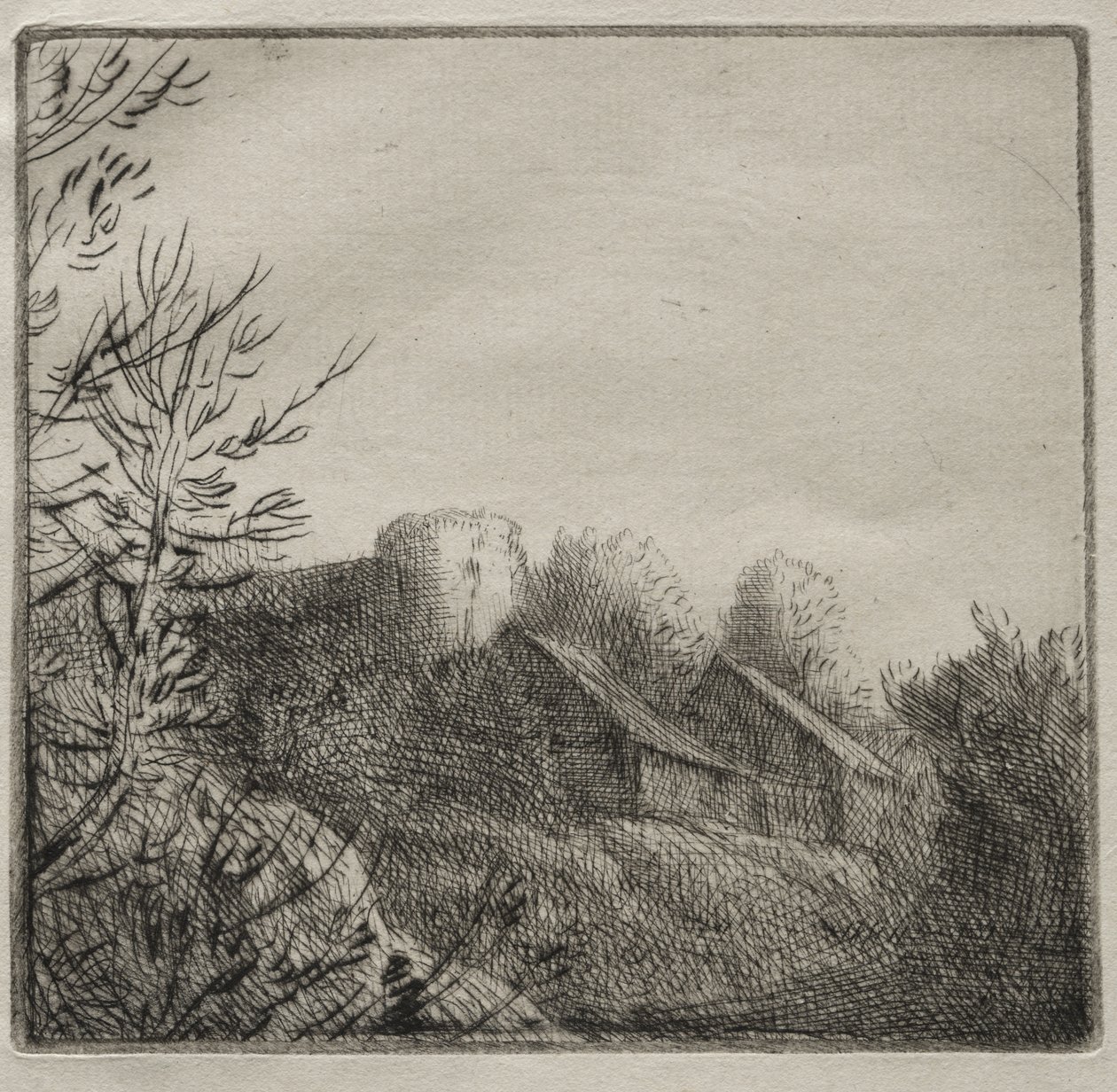 Boerderij in Valoux door Alphonse Legros