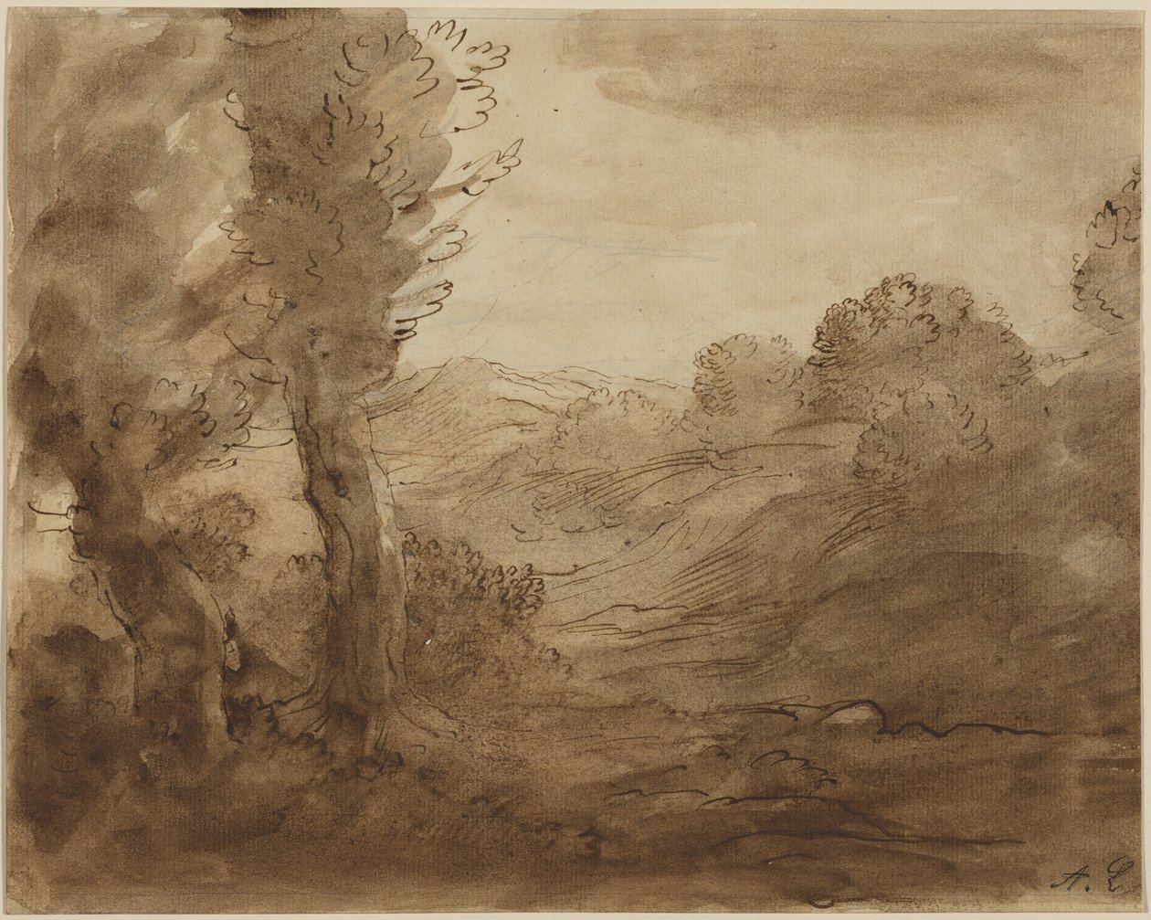 Wandelpad in Bourgondië door Alphonse Legros
