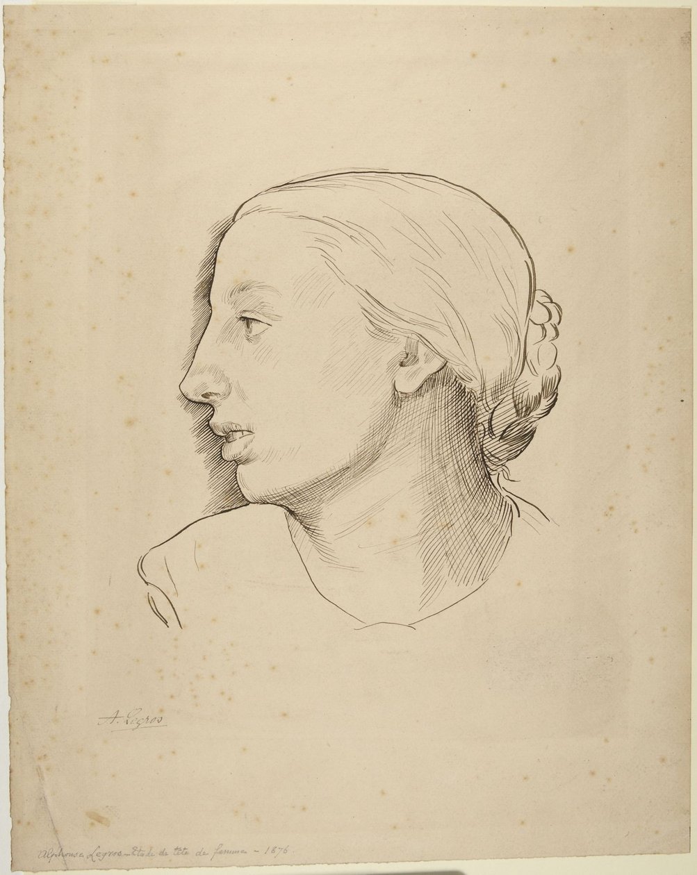 Vrouwenhoofd door Alphonse Legros