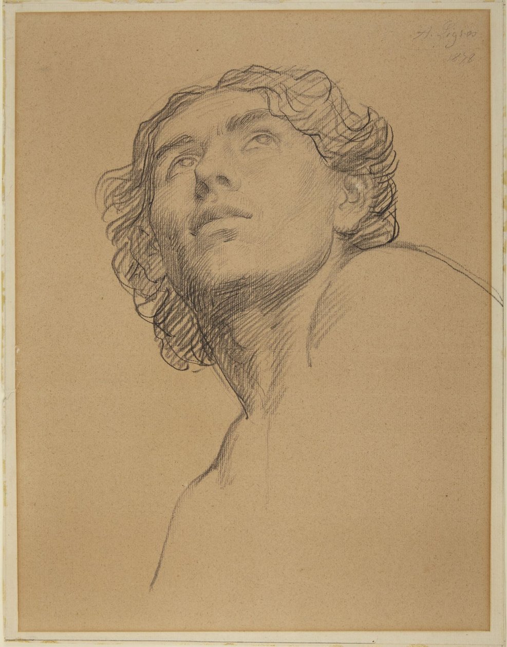 Hoofd van de jeugdgroep „Looking Up“ door Alphonse Legros