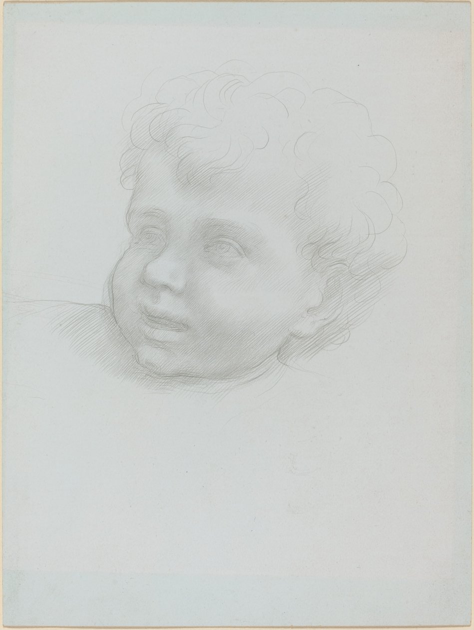Hoofd van een kind door Alphonse Legros