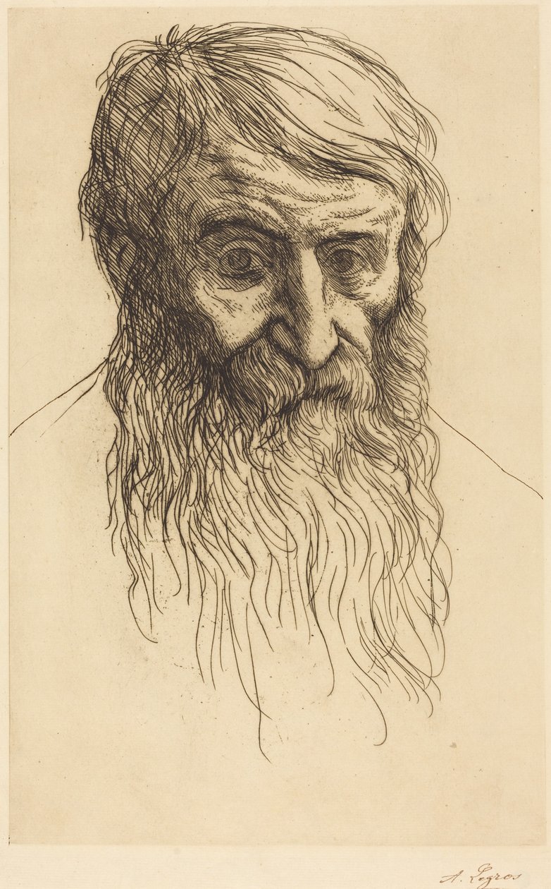 Hoofd van een filosoof (Tête de philosophe) door Alphonse Legros