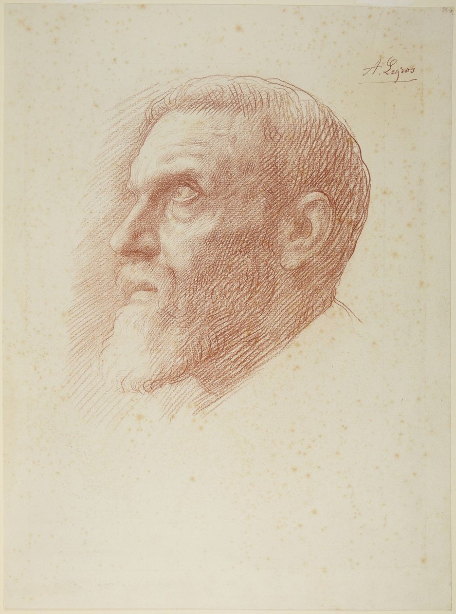 Hoofd van de kunstenaar door Alphonse Legros