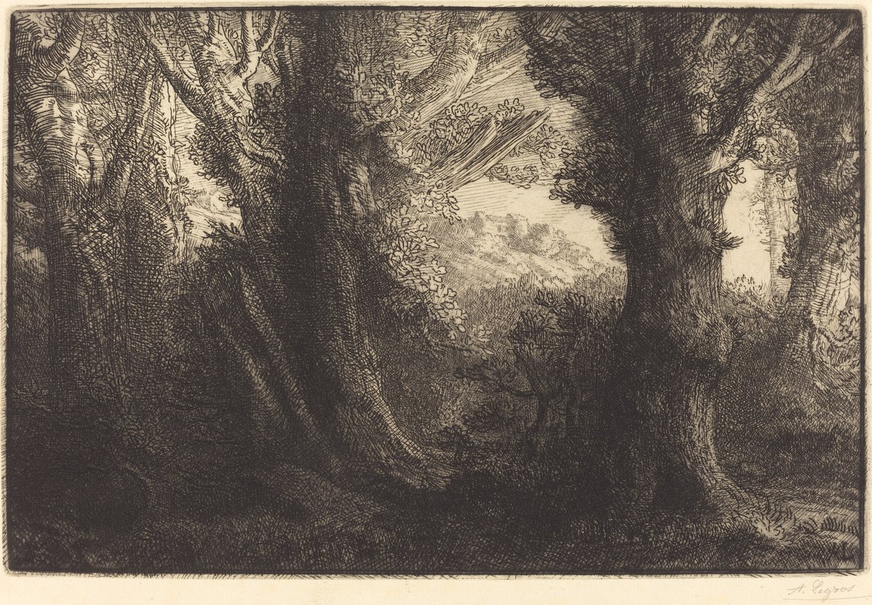 In het Bos van Conteville door Alphonse Legros