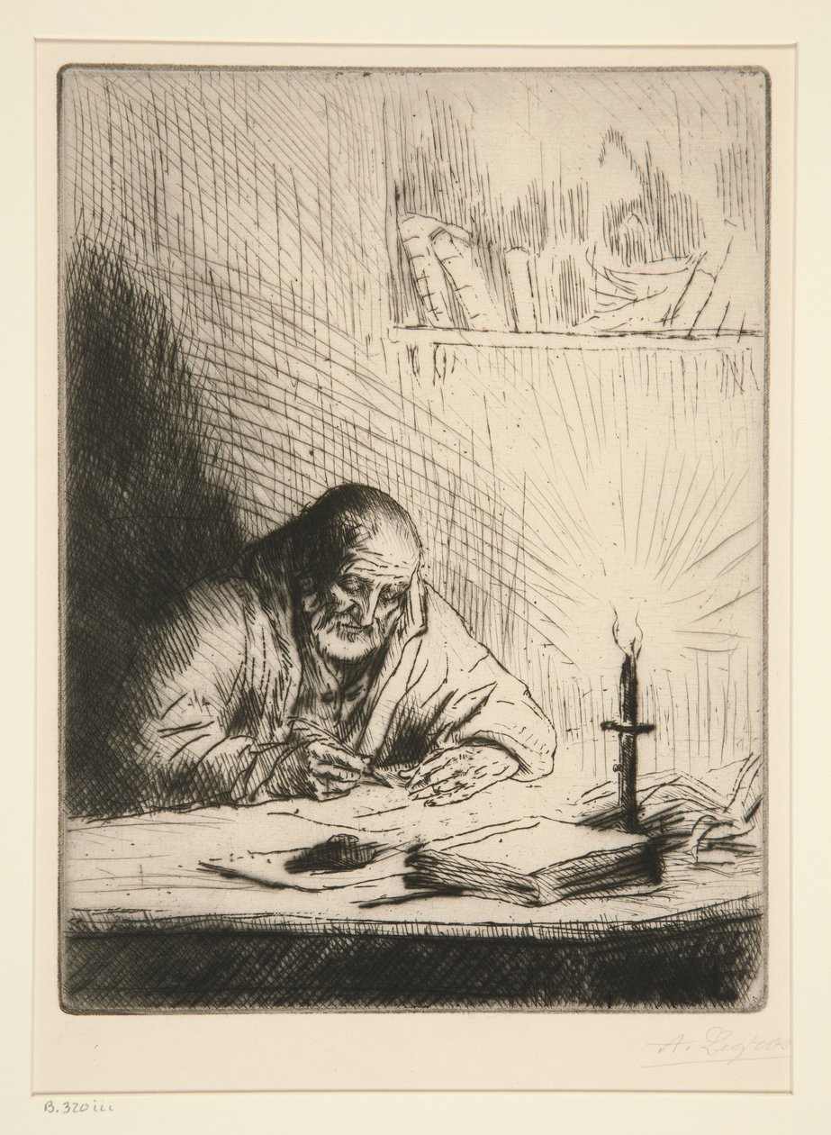 De archeoloog door Alphonse Legros