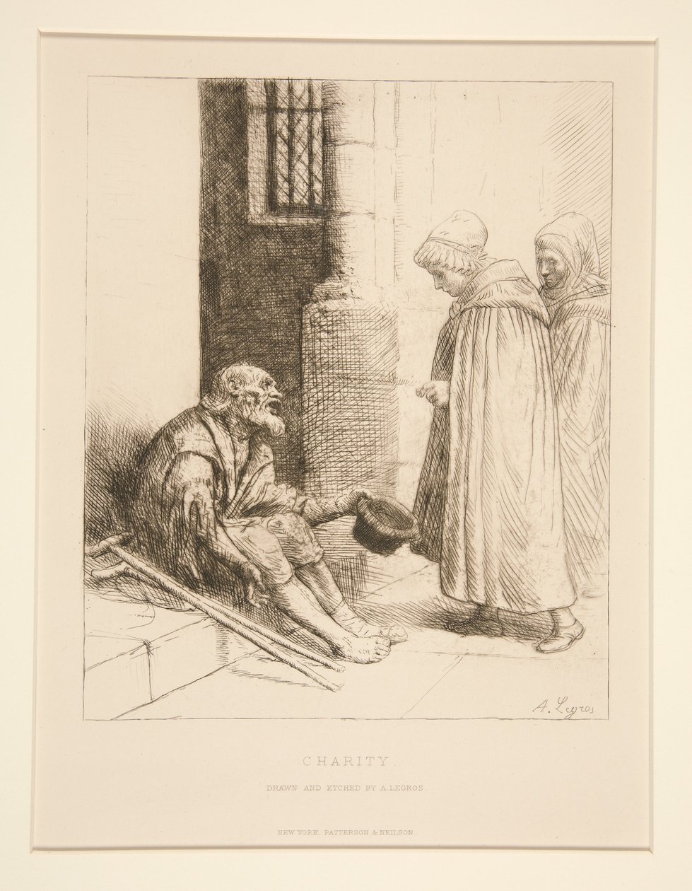 Liefdadigheid door Alphonse Legros