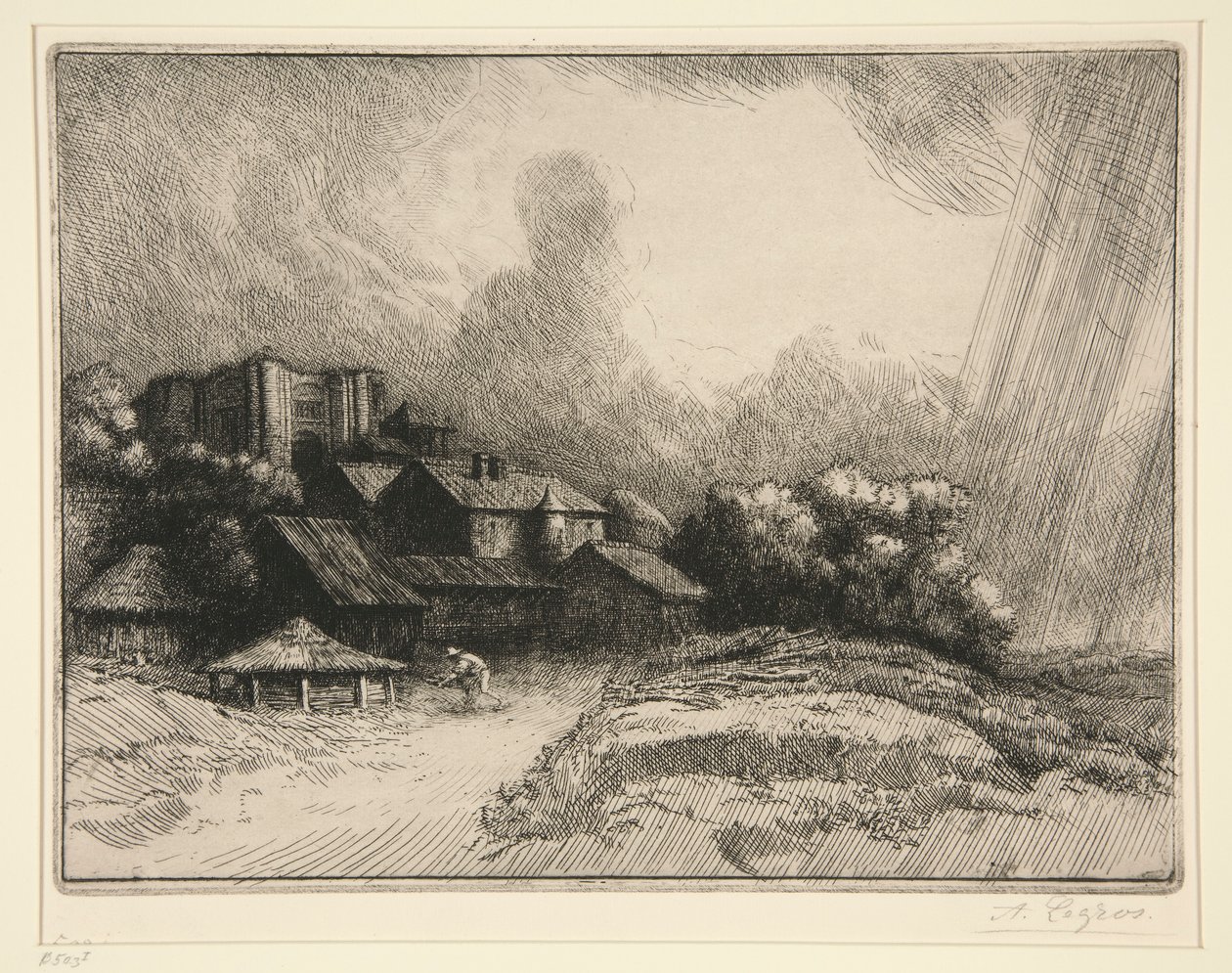De Boerderij van de door Alphonse Legros