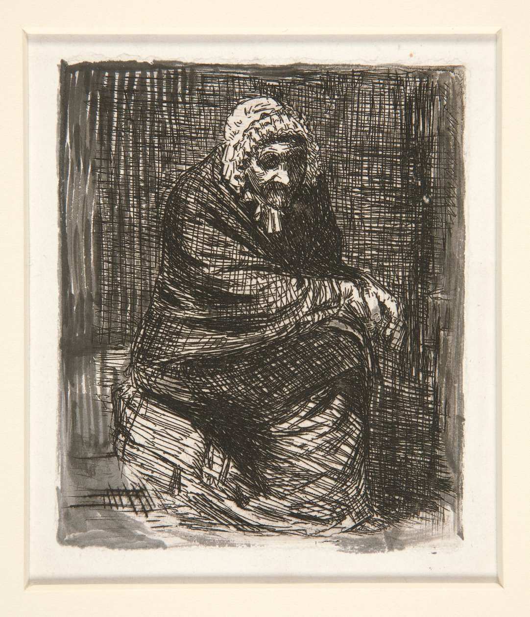 De oude vrouw Assine door Alphonse Legros