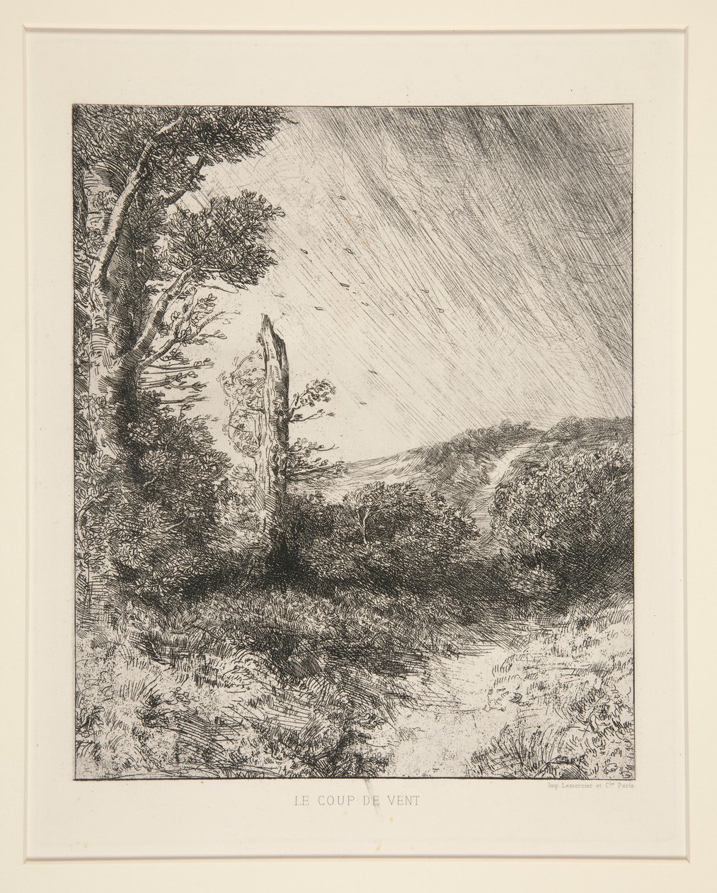 De Windvlaag door Alphonse Legros
