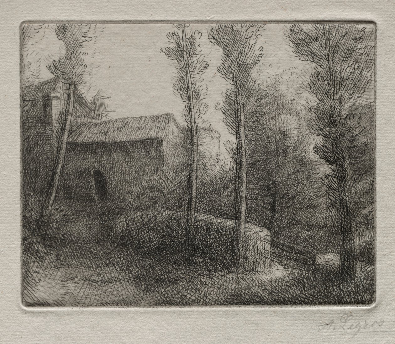 De Brug van de Molen door Alphonse Legros