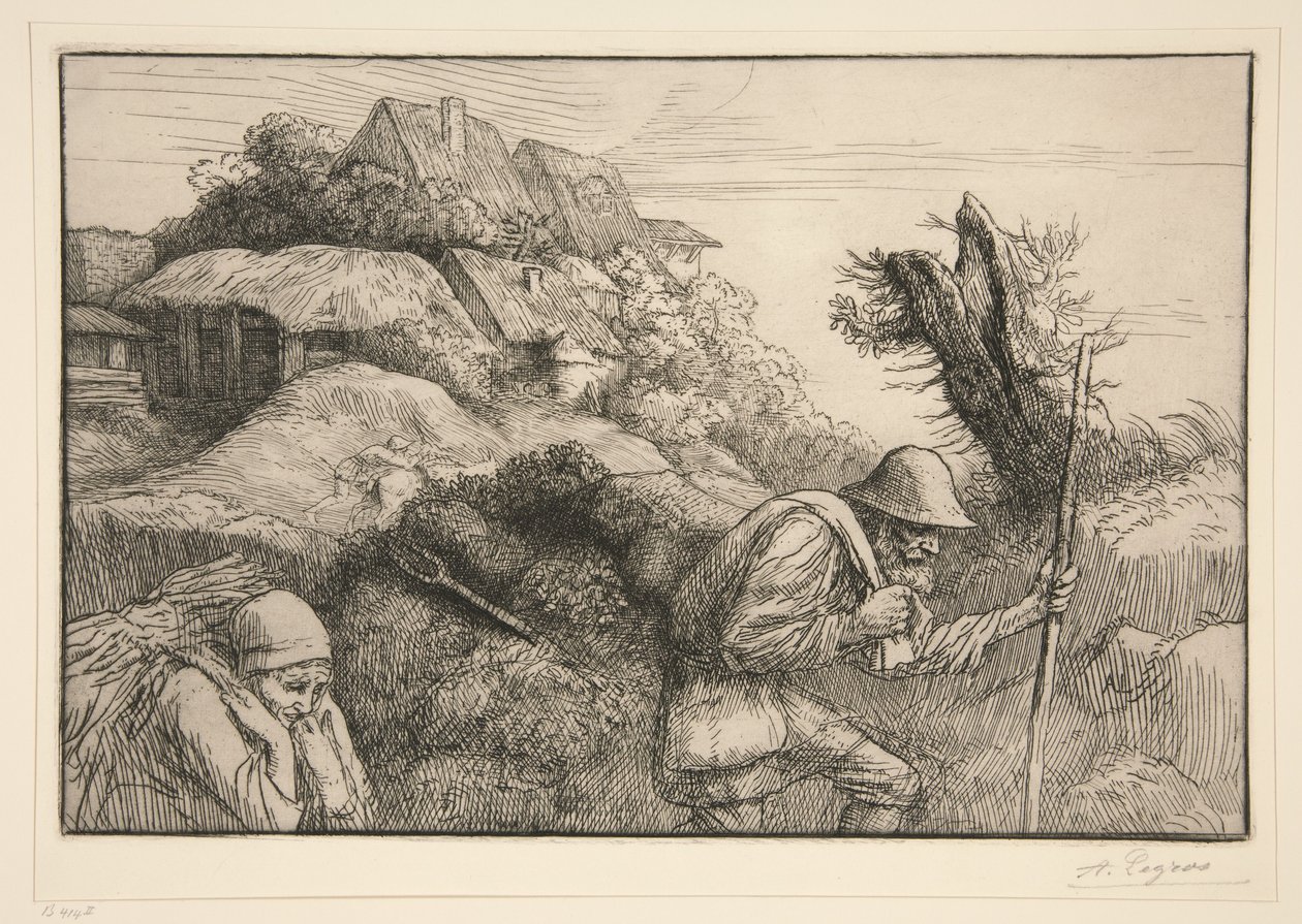 De terugkeer uit het bos door Alphonse Legros
