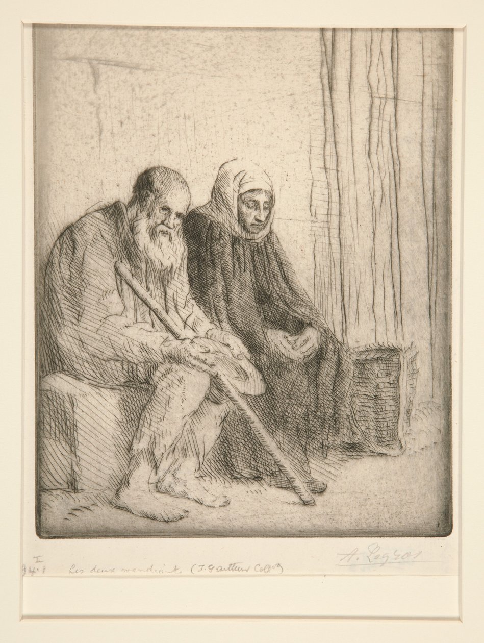 De twee bedelaars (Two Beggars) door Alphonse Legros