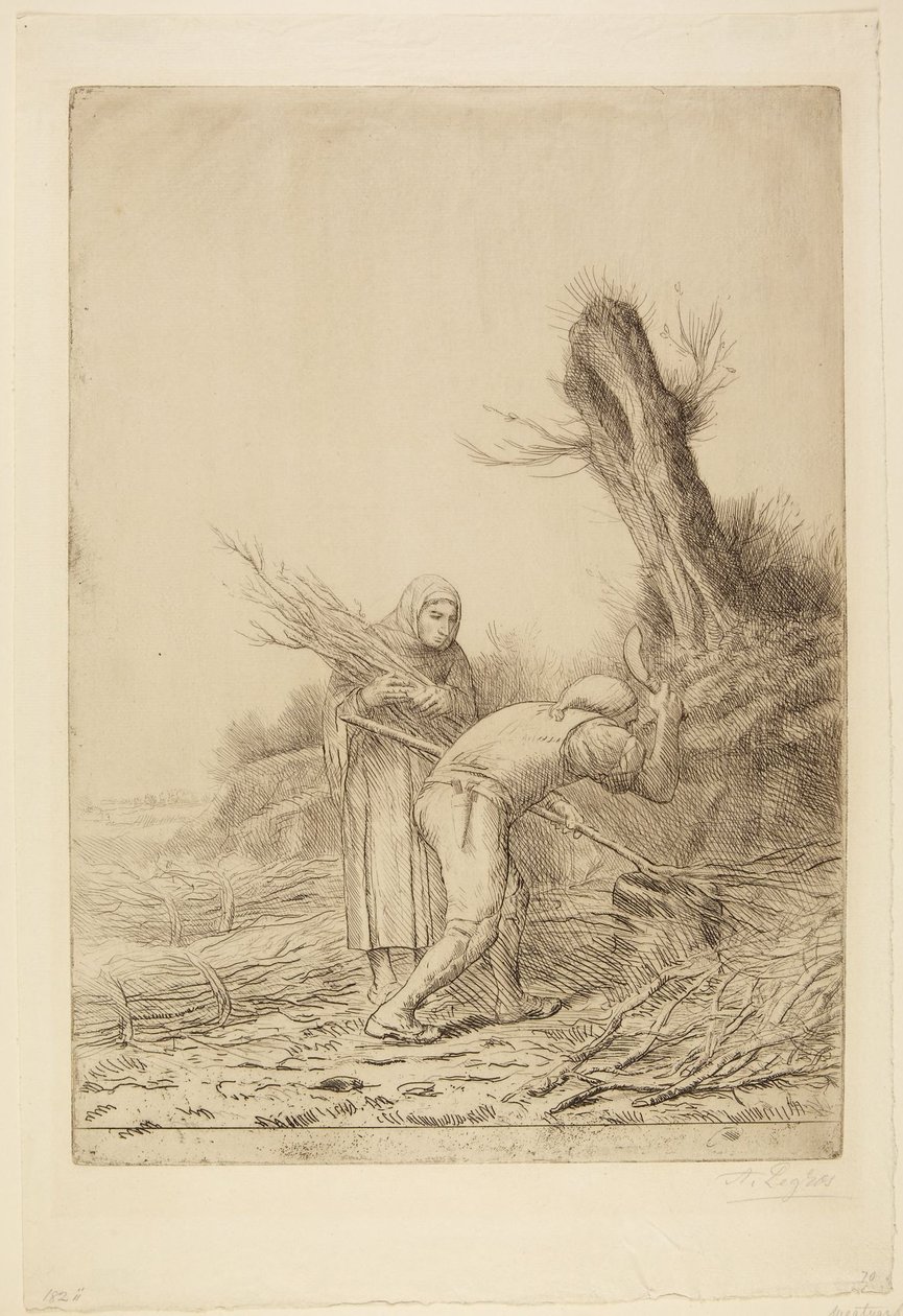 De makers van rijshoutbundels door Alphonse Legros