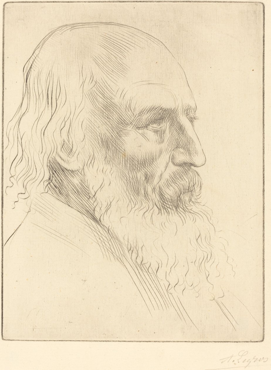 Lord A. Tennyson, 3e plaat door Alphonse Legros