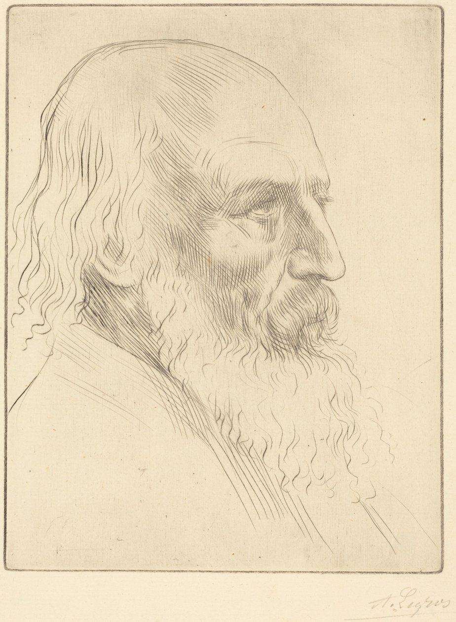 Lord A. Tennyson, 3e plaat door Alphonse Legros