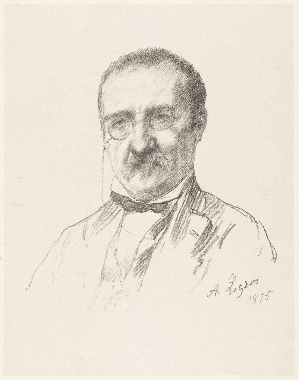 M. Champfleury door Alphonse Legros