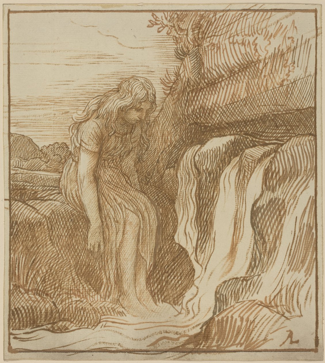 Boer bij de bron door Alphonse Legros