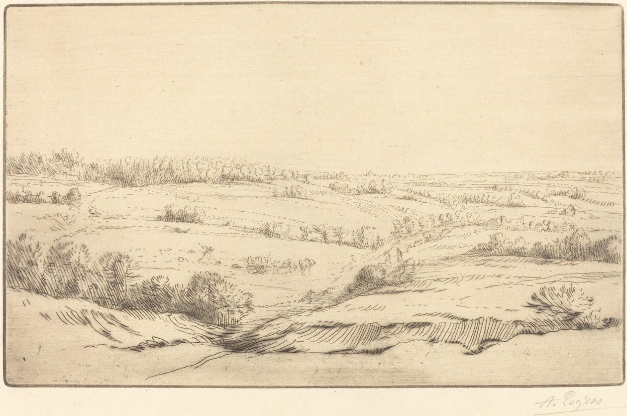 La plaine door Alphonse Legros
