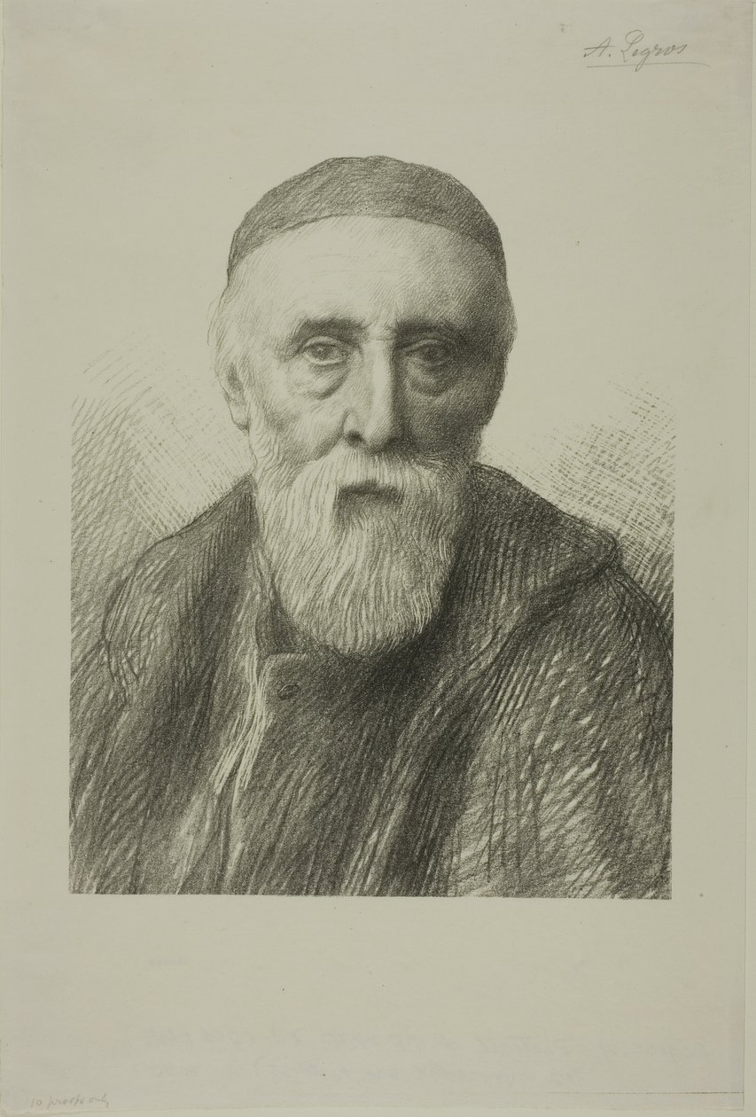 Portret van G. F. Watts, R. A., tweede plaat door Alphonse Legros