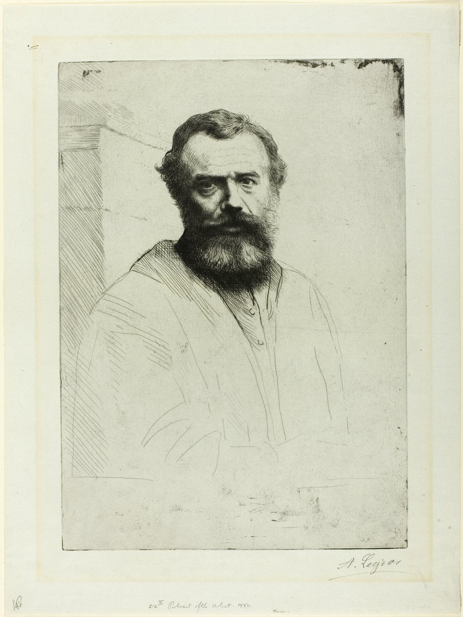 Portret van de Kunstenaar door Alphonse Legros