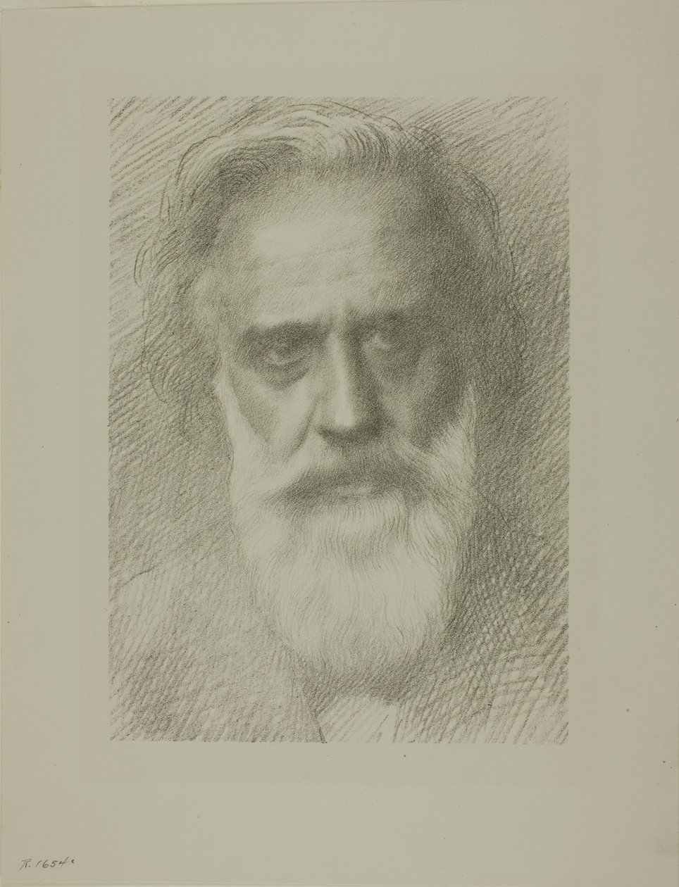 Portret van de Kunstenaar, achtste plaat door Alphonse Legros