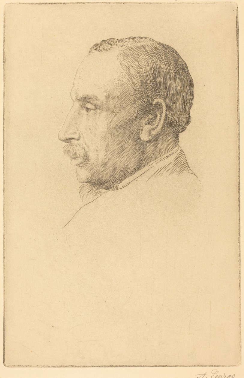 Professor W. Cawthorne Unwin door Alphonse Legros
