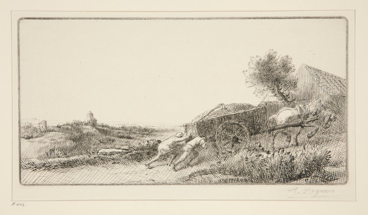 Rentrant le Foin door Alphonse Legros