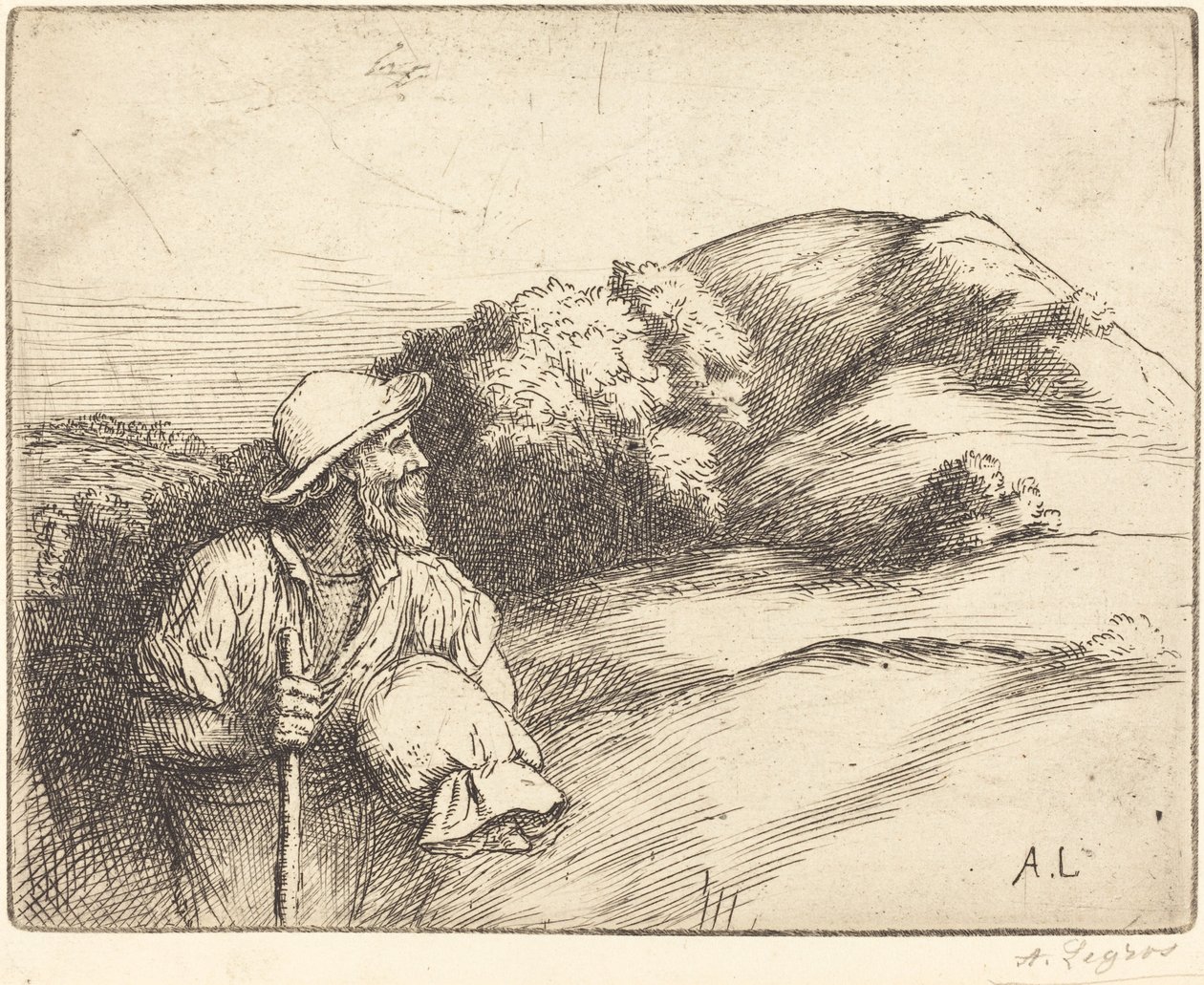 Terugkeer van de velden Le retour des champs door Alphonse Legros
