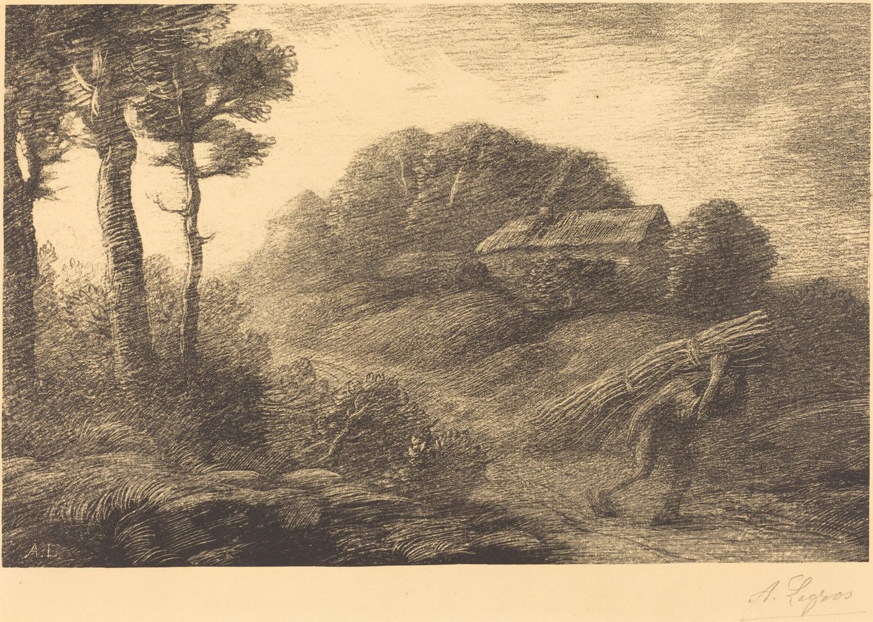 Terugkeer van de takkenverzamelaar door Alphonse Legros