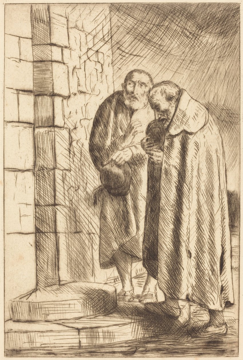Sint-Pieter en Sint-Paulus bij de deur van M. Richard door Alphonse Legros