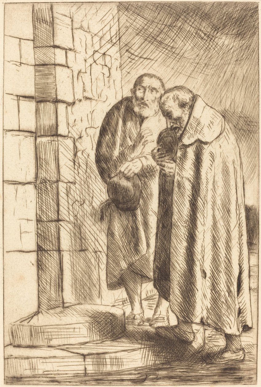 Sint Pieter en Sint Paulus in de Deur van M. Richard St. Pierre et St. Paul, Richard door Alphonse Legros