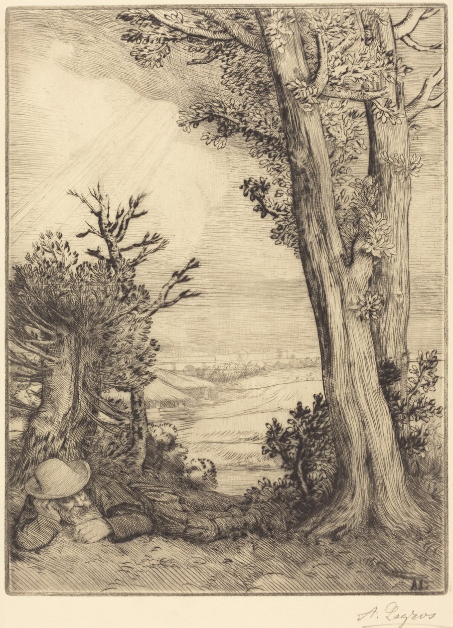 Siesta in the Country (Siësta op het platteland) door Alphonse Legros