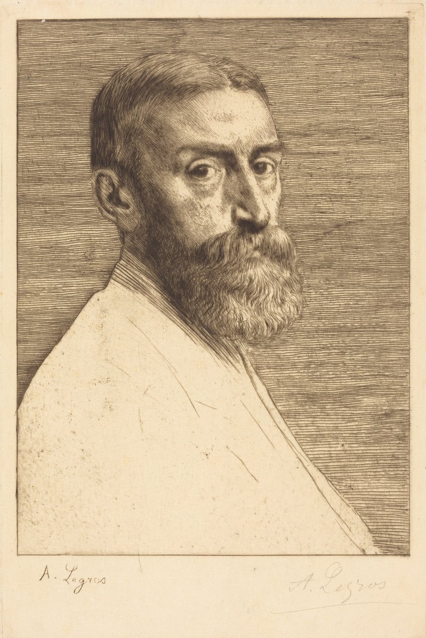 Sir E.J. Poynter, lid van de Royal Academy (P.R.A.) door Alphonse Legros