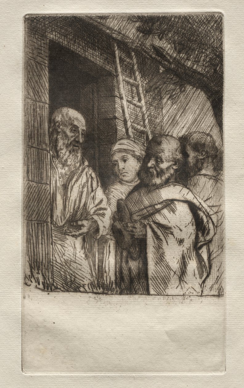 St. Pierre et St. Paul aan de poort van Bonhomme Misère door Alphonse Legros
