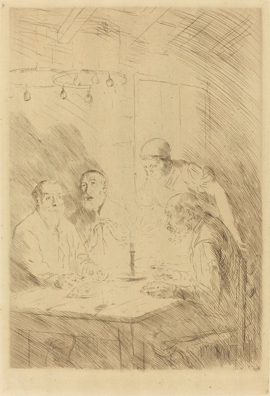 Avondmaal van de armen door Alphonse Legros