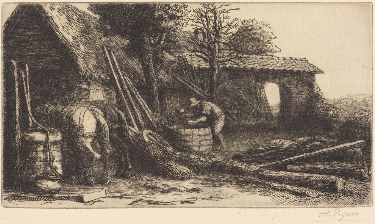 The Cooper (De kuiper) door Alphonse Legros