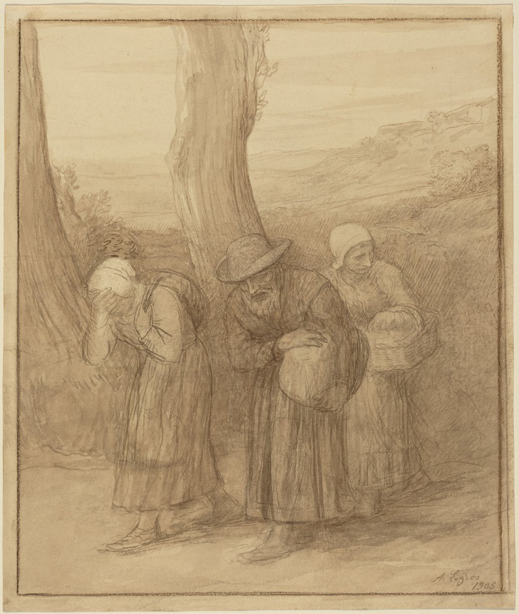 Het vertrek door Alphonse Legros