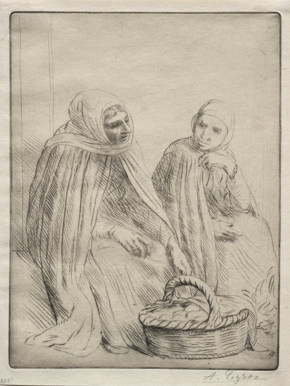De eierhandelaren 1e plaat door Alphonse Legros