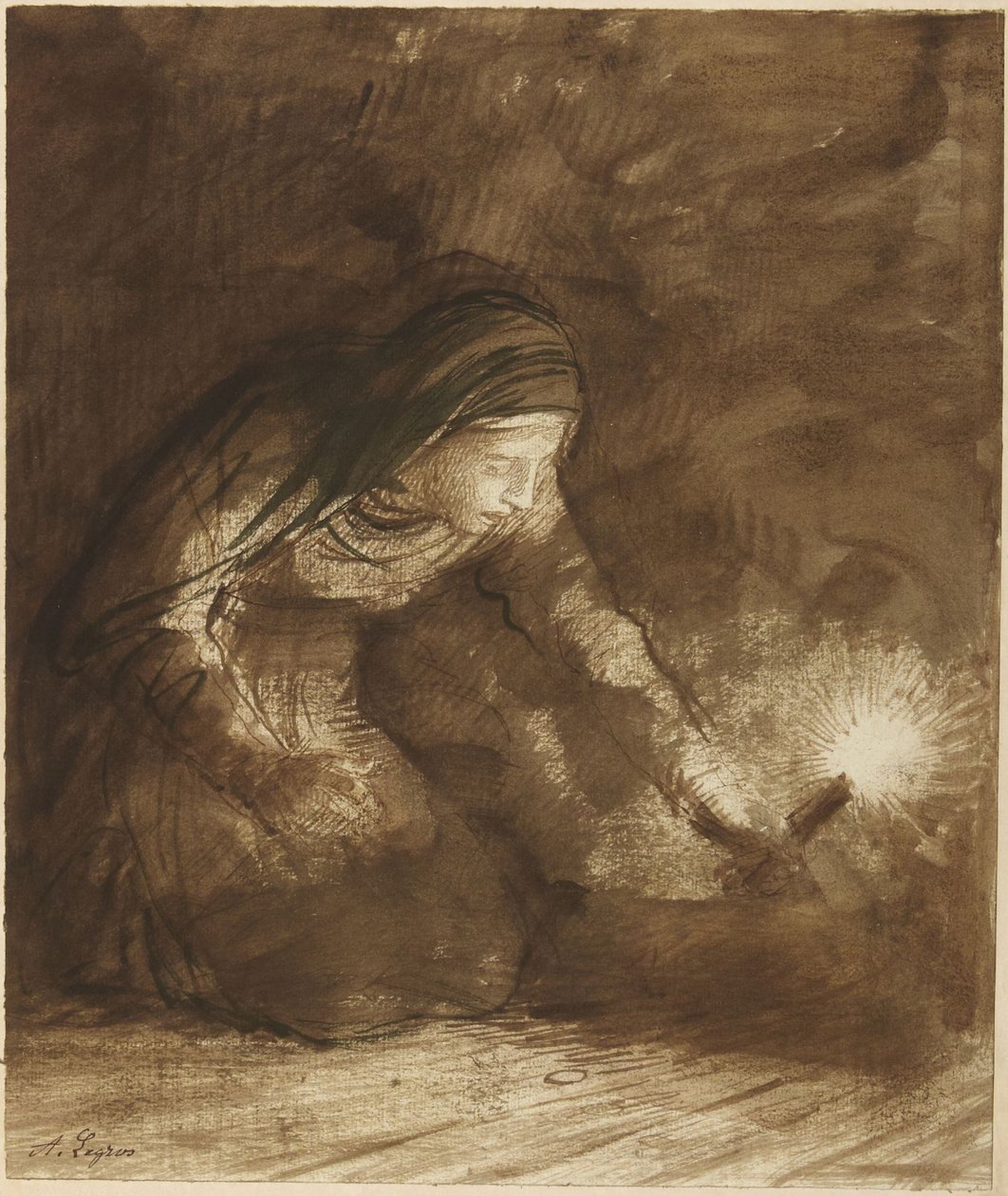 Het verloren stuk zilver door Alphonse Legros