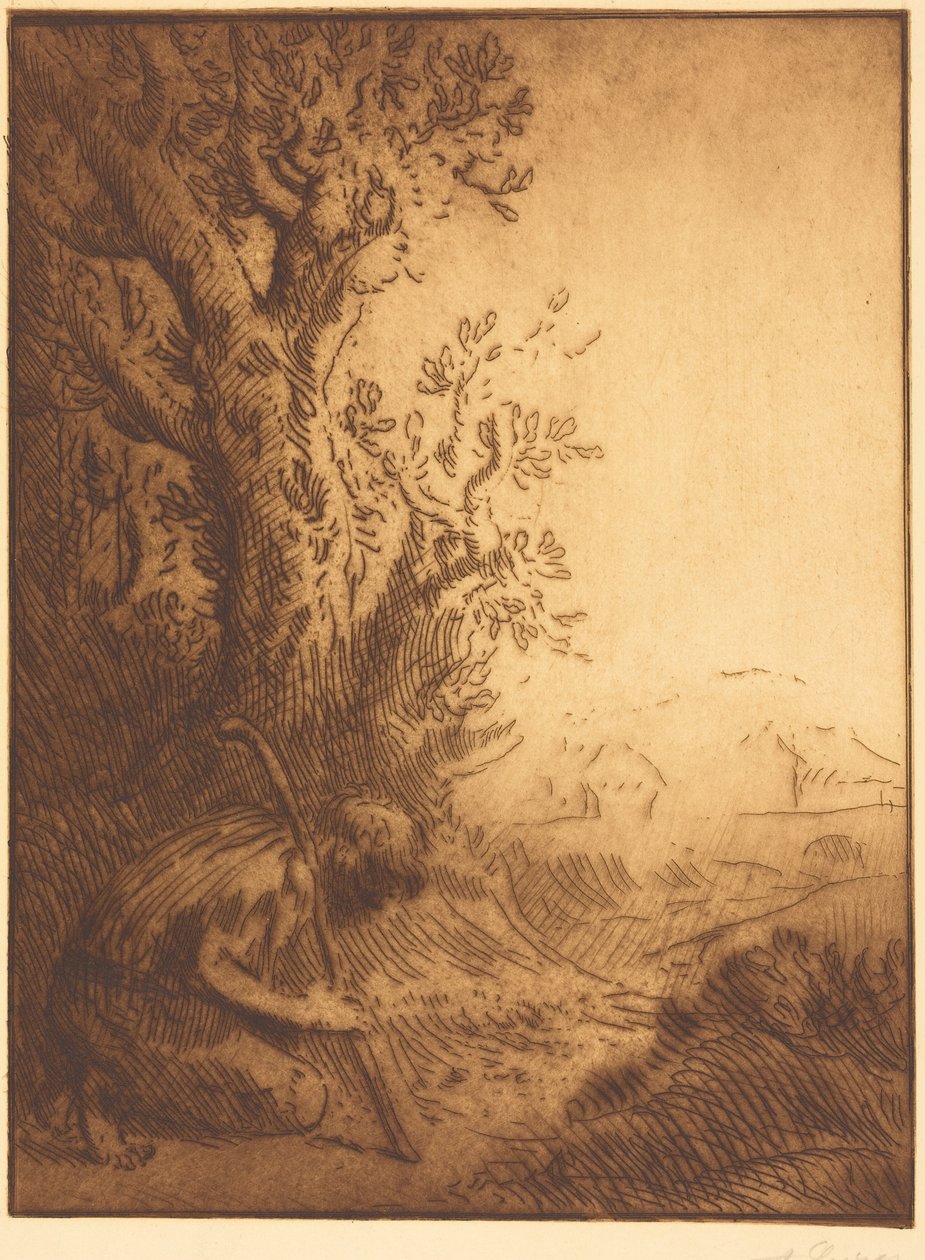 De verloren zoon, 4e plaat (De verloren zoon) door Alphonse Legros