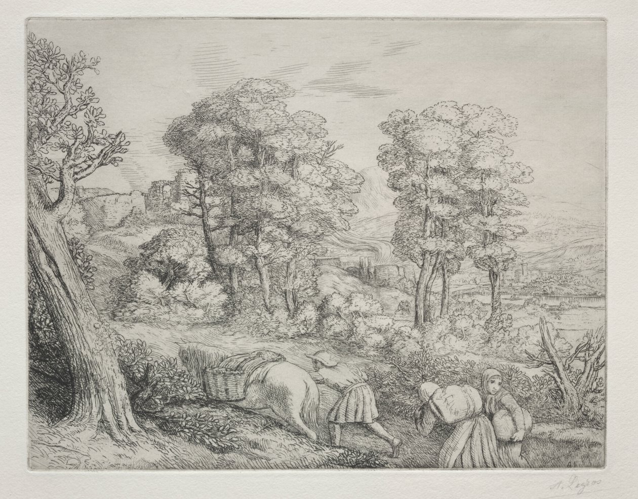 De terugkeer naar de boerderij (Le Retour à la Ferme) door Alphonse Legros