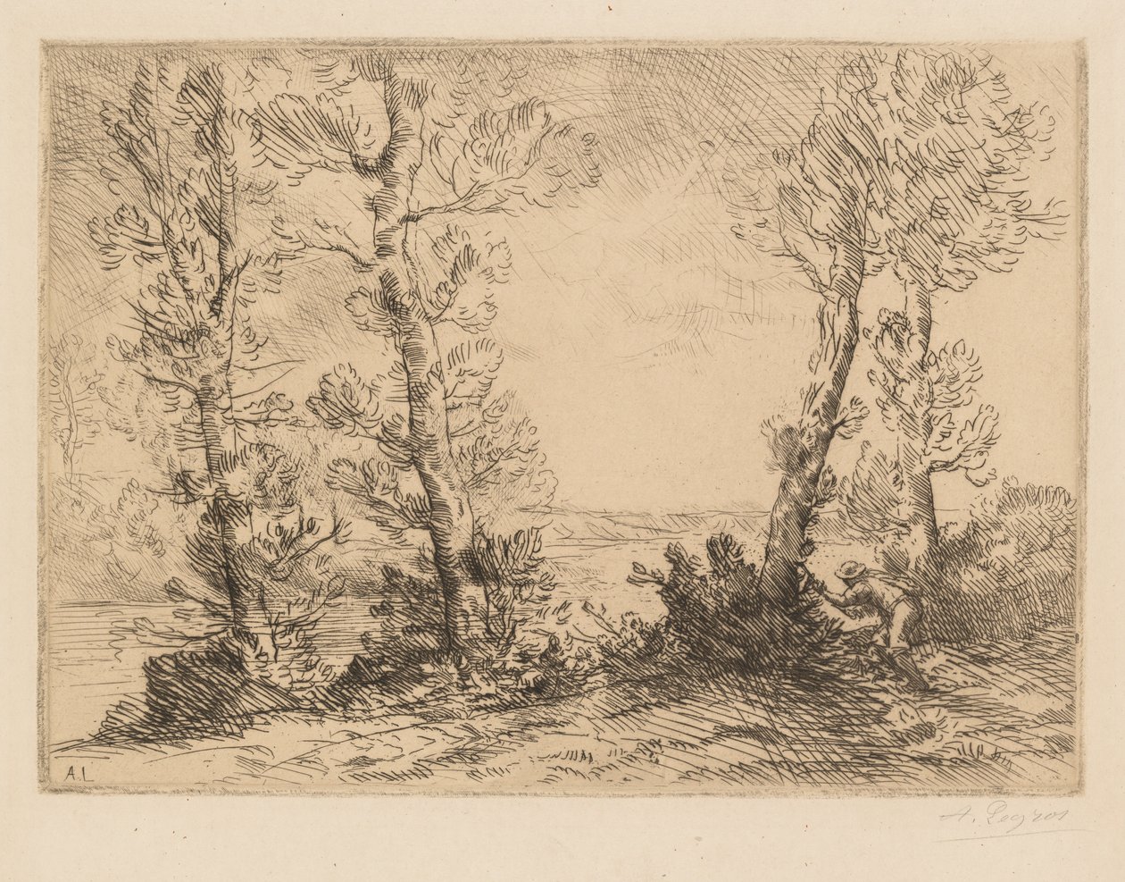 De Zalmvisser Le Pêcheur du Saumon, ca. 1880 door Alphonse Legros