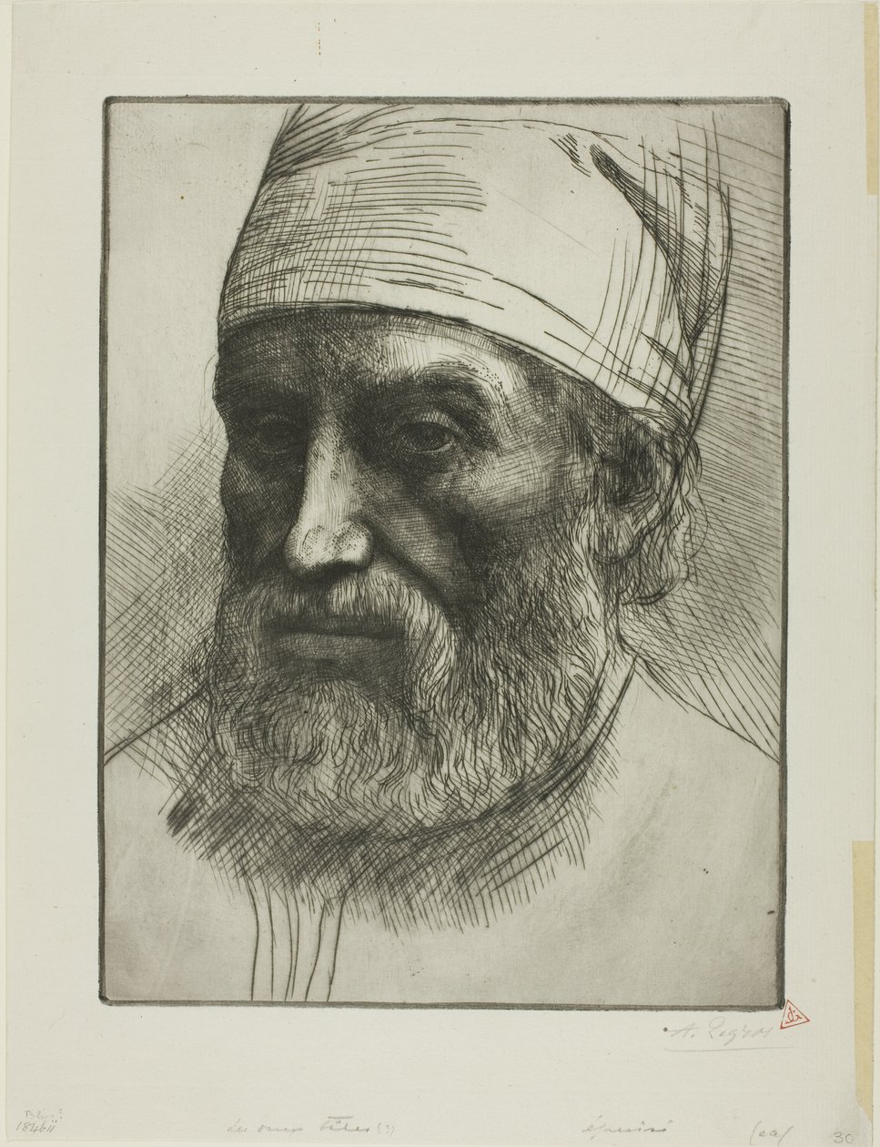 De twee hoofden door Alphonse Legros