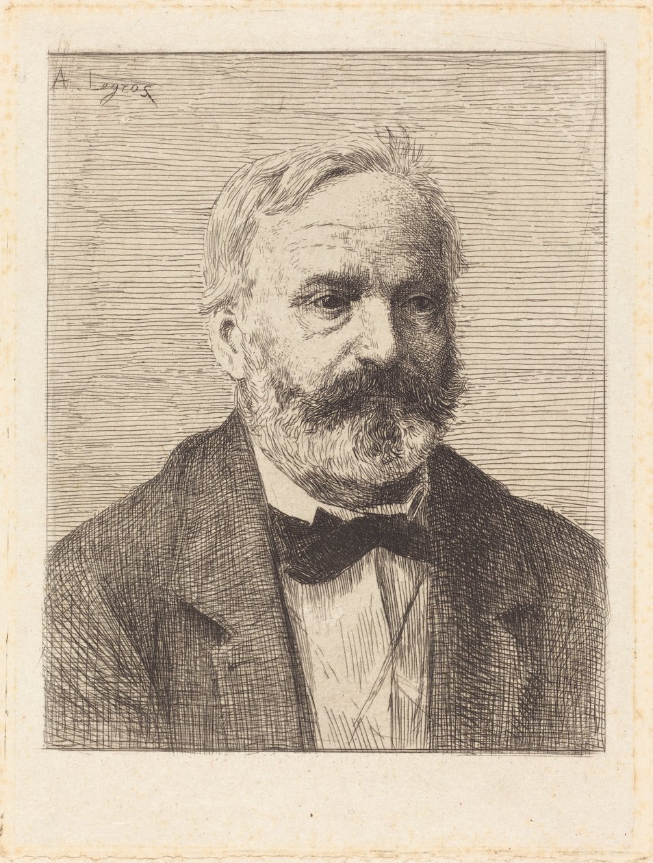 Victor Hugo, 1e plaat door Alphonse Legros
