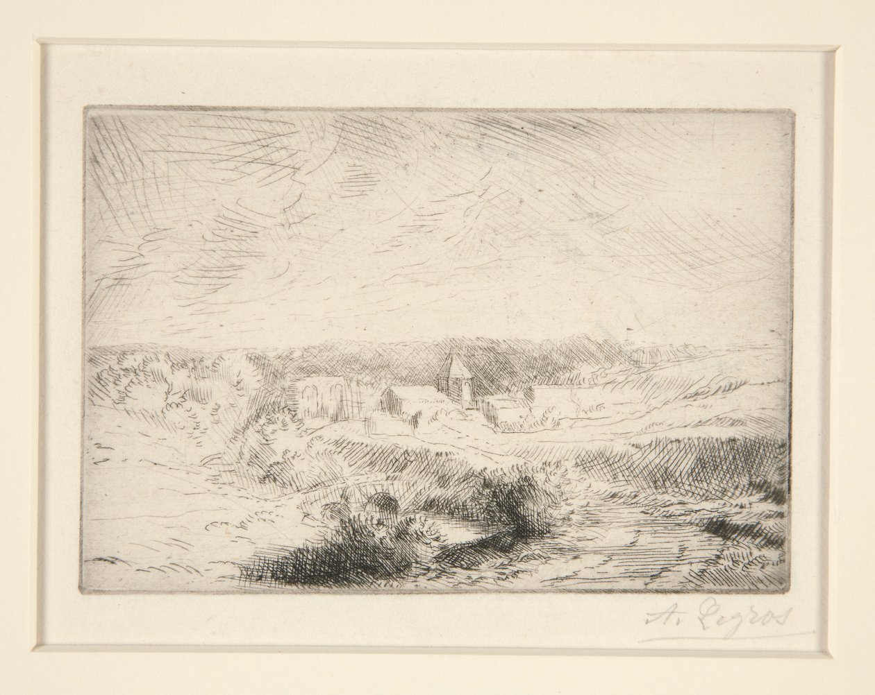 Dorp Wimille, nabij Boulogne door Alphonse Legros