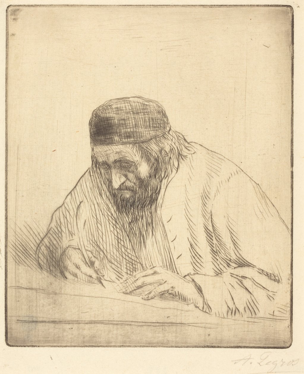 Schrijver door Alphonse Legros