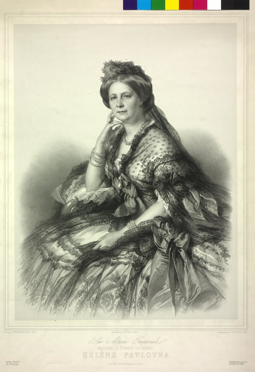 Prinses van Württemberg Charlotte door Alphonse Leon Noel